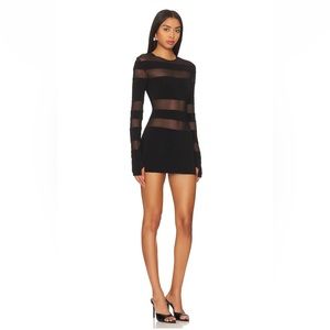 Norma Kamali Mini sheer dress.